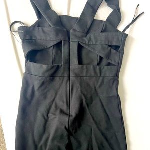 Black mini dress, strapped back size 6 (US)